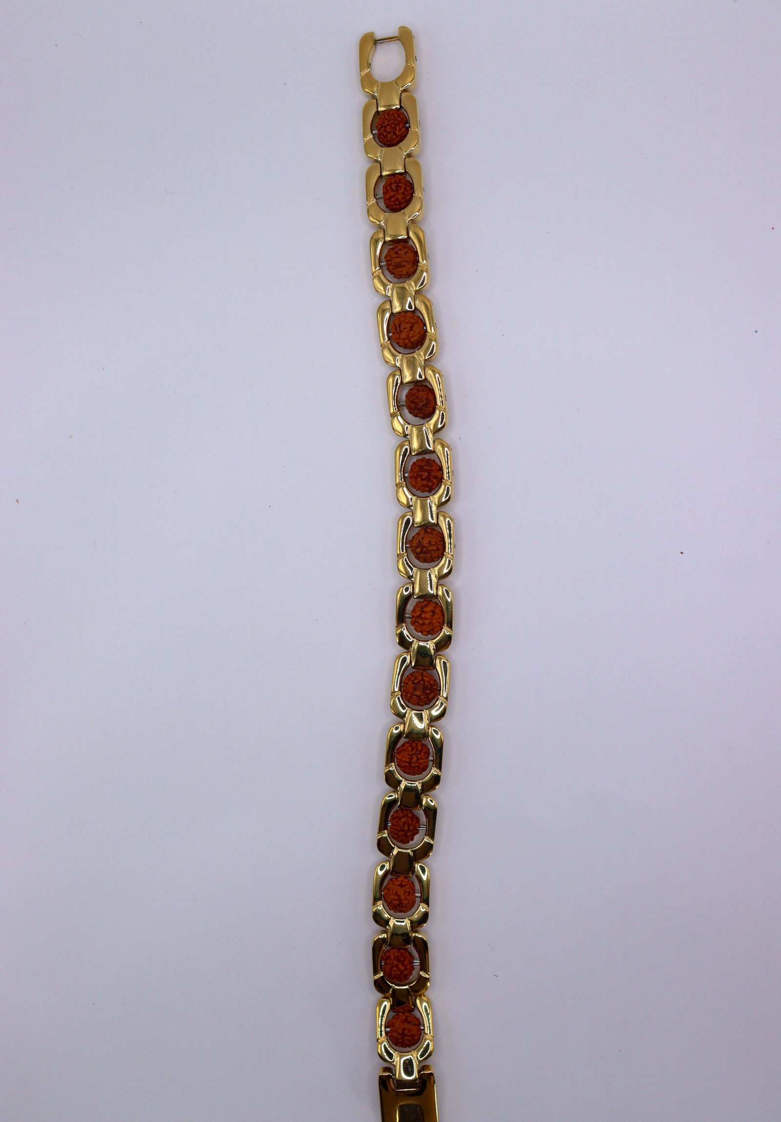 gold plated rudraksh bracelet