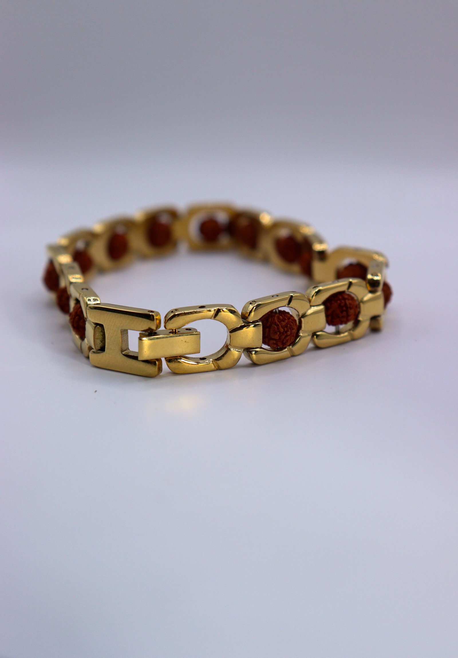 gold plated rudraksh bracelet