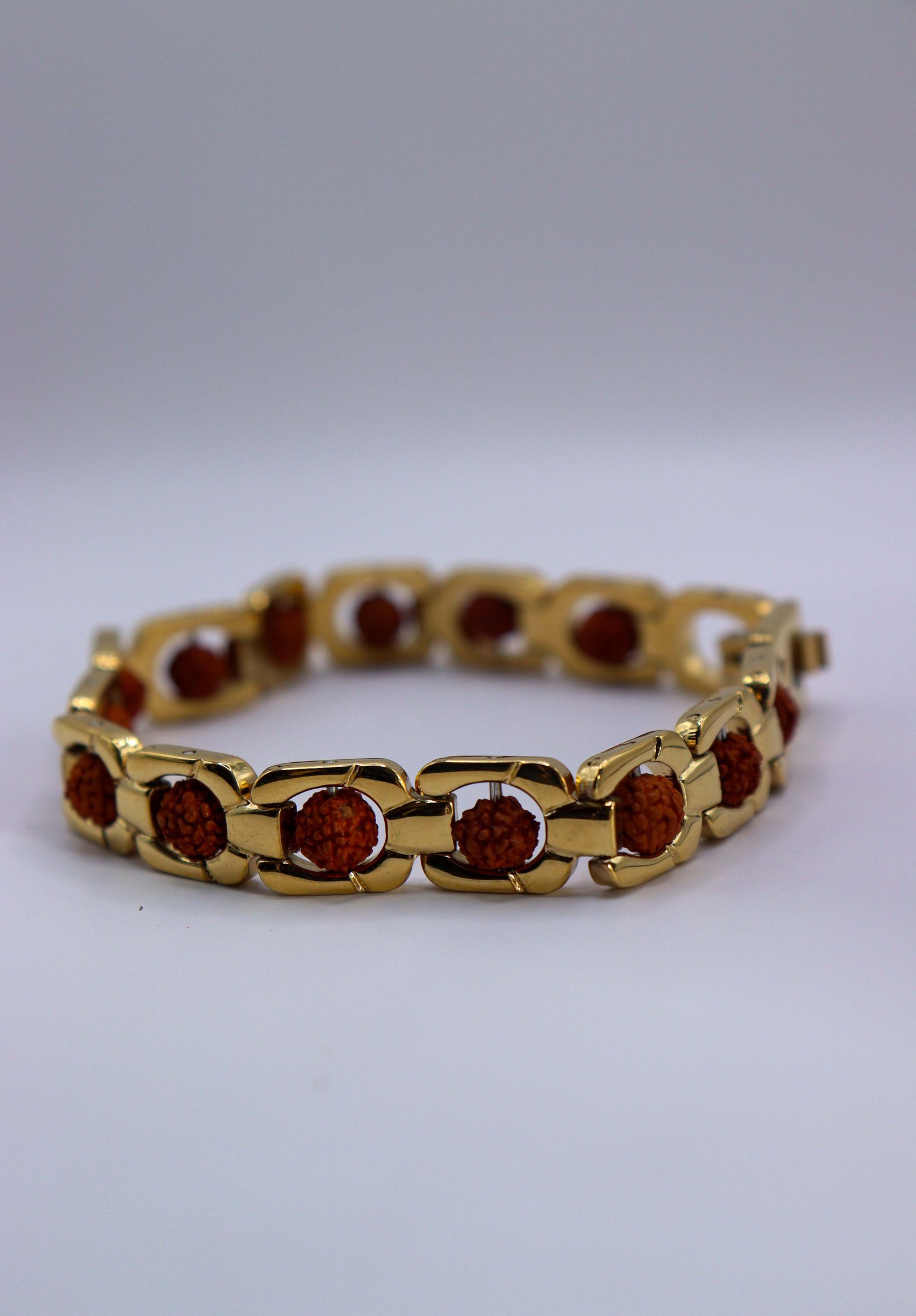 gold plated rudraksh bracelet