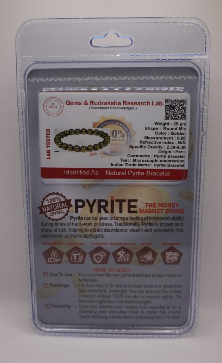 pyrite bracelet