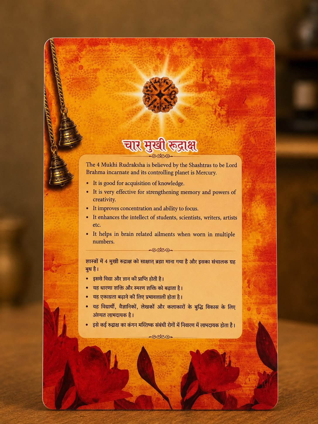 चार मुखी रुद्राक्ष (4 Mukhi Rudraksha) 